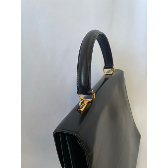 VTG Authentic Gucci Lady Lock 2Way Leather Top Leather Handbag 90s Y2K Old Money - Picture 12 of 16